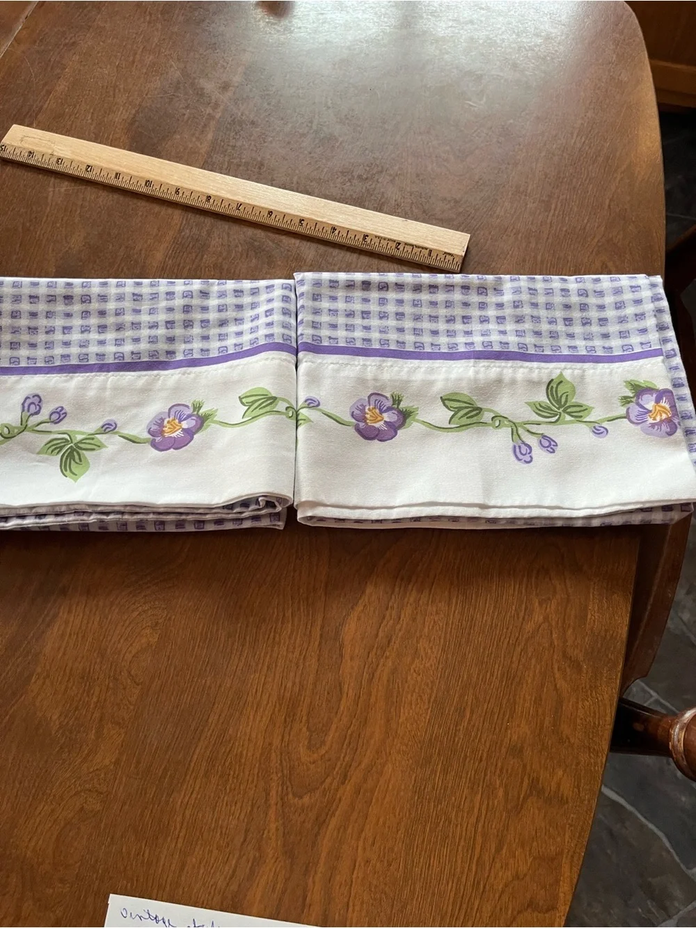Purple Floral Border Pillowcase Pair - Home Bedding